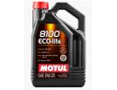 Моторное масло Motul 8100 Eco-lite, 0W-20, 5л (синтетика)